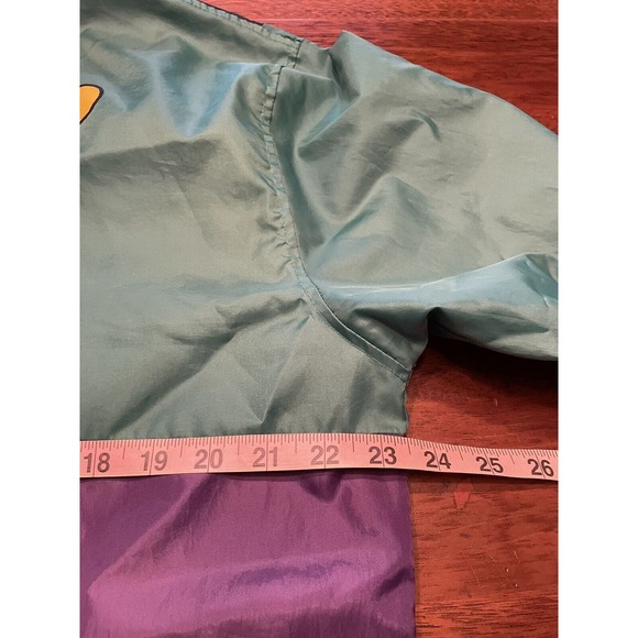 large MTV retro style rain jacket hooded multicolor - Picture 9 of 10